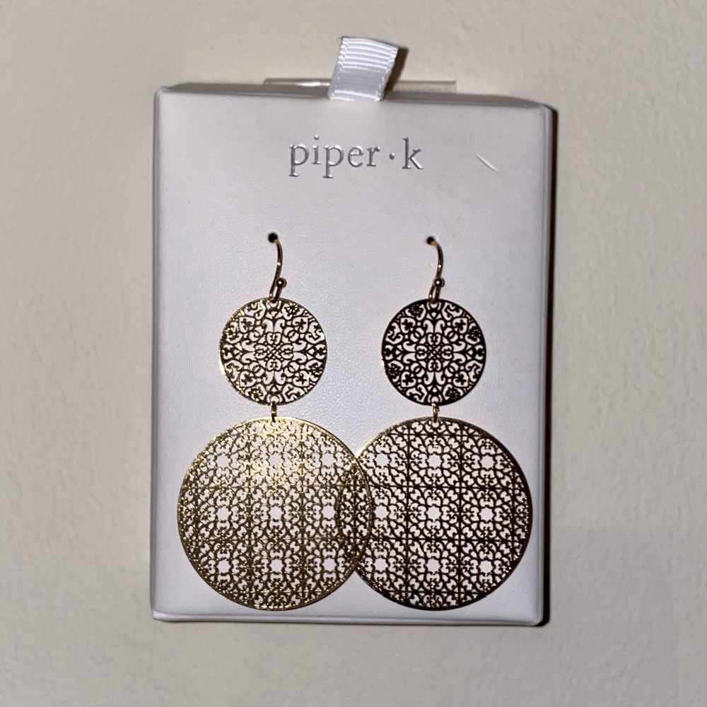 Brass earrings